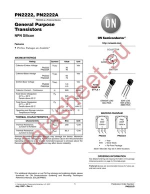 PN2222ARLRMG datasheet  